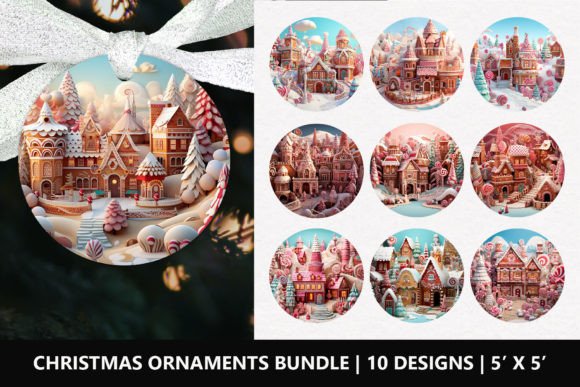 3D Christmas Round Ornaments Bundle Guide
