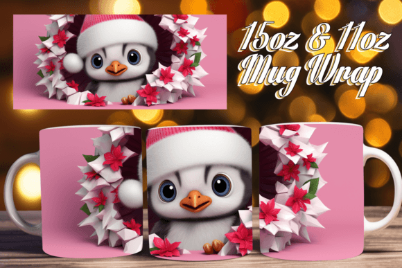 3D Festive Fun Christmas Mug Wrap Guide