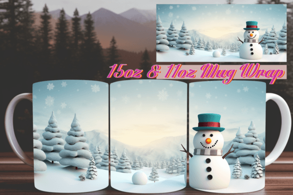 3D Xmas Glow Mug Wrap 15oz: A Guide to Festive Sublimation Design