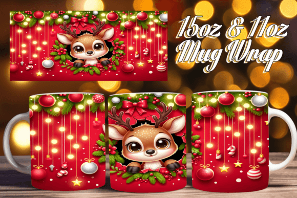 Christmas 3D Mug 11oz: Elevating Holiday Sublimation Projects