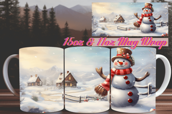 Christmas Bliss 3D Mug Wrap 11oz: A Practical Asset for Sublimation Projects