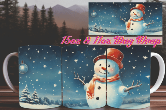 Christmas Fantasy 3D Mug Wrap 11oz: A Practical Asset for Sublimation Creators