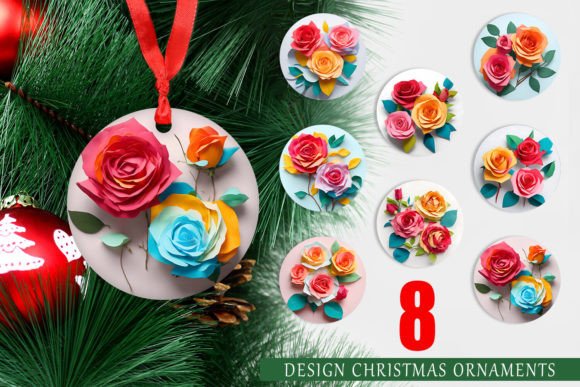 Christmas Ornament 3D Paper Craft Roses: Integrating Printable Assets into Creative Workflows