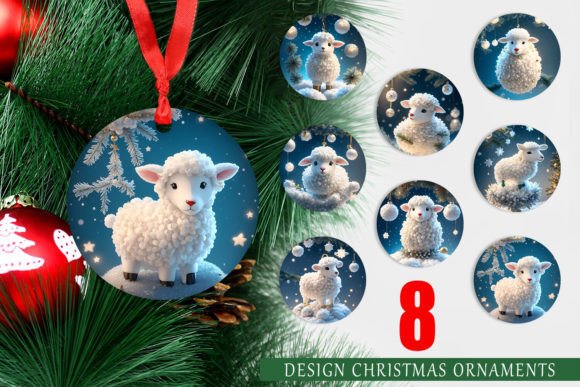Christmas Ornament 3D Sheep: Strategic Application of High-Resolution Printable Assets