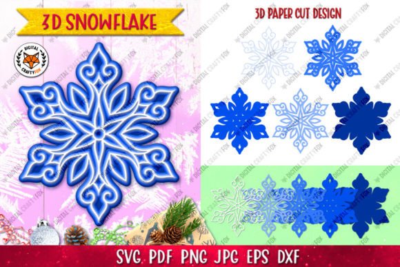 Evaluating 3D Snowflake Layered Designs and 3D Christmas SVG Files for Holiday Crafting