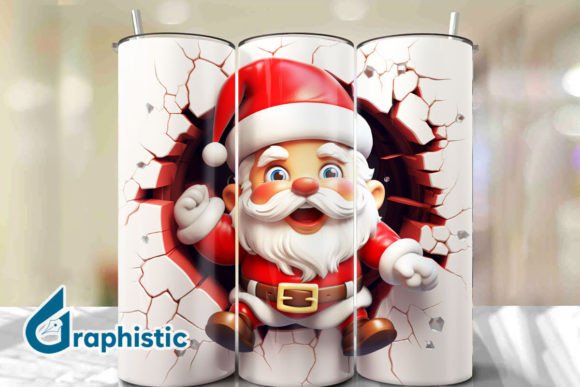 Evaluating Santa 3D Smash Wall Art Background 23 for Digital Design