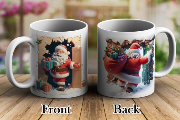 Evaluating Santa Claus Break Through 3D Mug Wrap 3 for Professional Sublimation