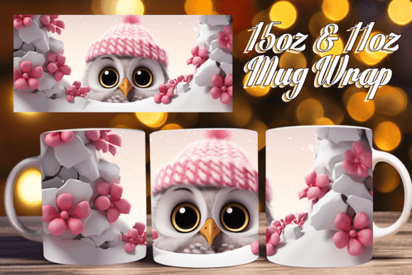 Evaluating the 3D Cute Winter Mug Wrap 15oz for Professional Sublimation