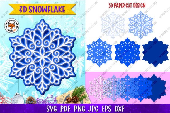 Evaluating the 3D Snowflake Paper Cut Layered SVG for Professional Crafting