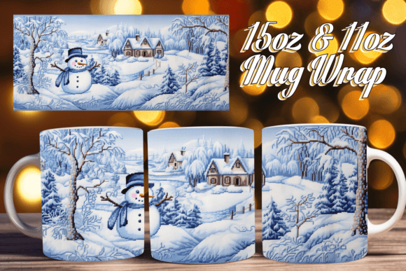 Evaluating the 3D Xmas Snowman Wrap for Sublimation Projects