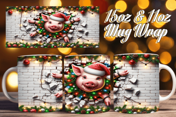 Evaluating the Funny 3D Xmas Mug 15oz PNG for Holiday Sublimation Projects