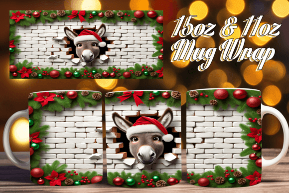 Evaluating the Xmas Hole 3D Mug 11oz PNG for Professional Sublimation