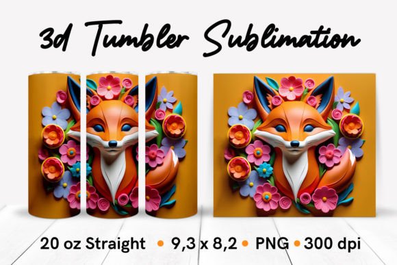 Fox 3D Tumbler Wrap Design Guide