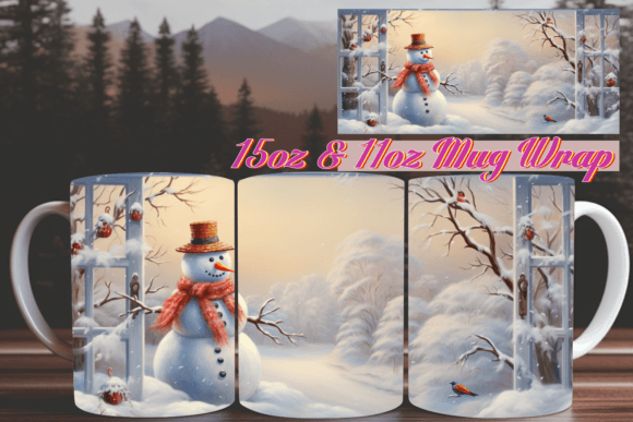 Holiday Charm 3D Mug Wrap 15oz: Elevating Seasonal Sublimation Projects