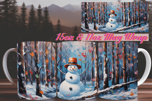 Holiday Euphoria 3D Mug Wrap 15oz Design Guide