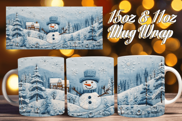 Snowman 3D Winter Wrap Design Guide