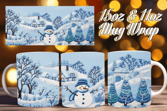 Snowman Wrap 15oz 3D: Integrating High-Resolution Assets into Sublimation Workflows