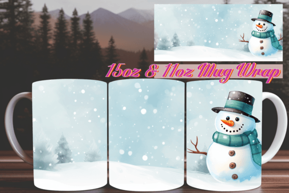 Sublimation 3D Xmas Mug Wrap 15oz Guide