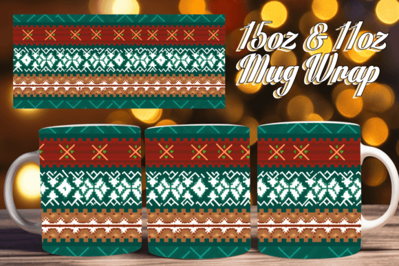 Ugly Sweater Festive Charm 3D Embroider Sublimation