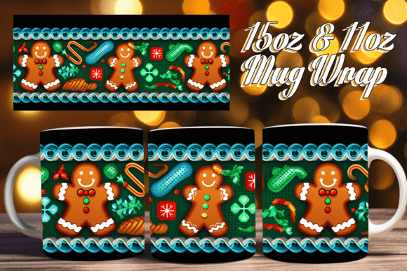 Ugly Sweater Festive Delights 3D Embroidery: Mastering Sublimation Mug Wraps for Holiday Merchandise