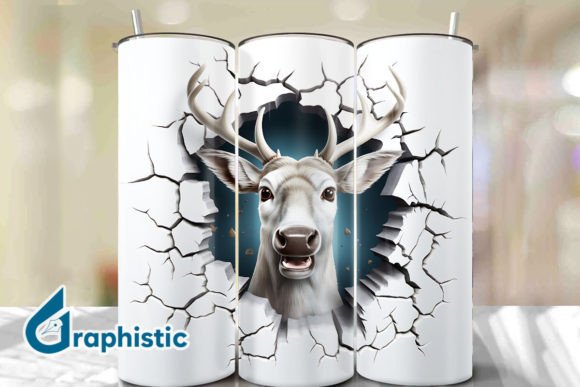 Understanding Reindeer 3D Smash Wall Art Background 11: A Guide to Digital Design Assets