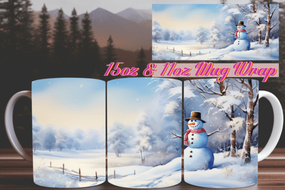 Winter Dream 3D Mug Wrap 11oz: Integrating High-Resolution Assets into Your Sublimation Workflow