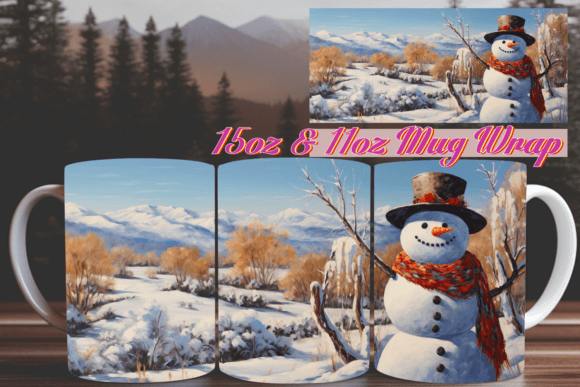 Winter Euphoria 3D Mug Wrap 15oz: Elevating Seasonal Sublimation Projects