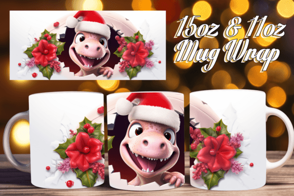 Winter's Eve 3D Mug Wrap: Sublimation Design Guide