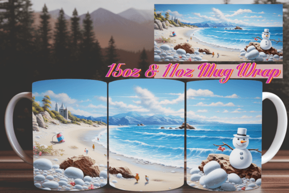 Winter Splendor 3D Mug Wrap 15oz Design
